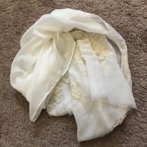 Cream scarf